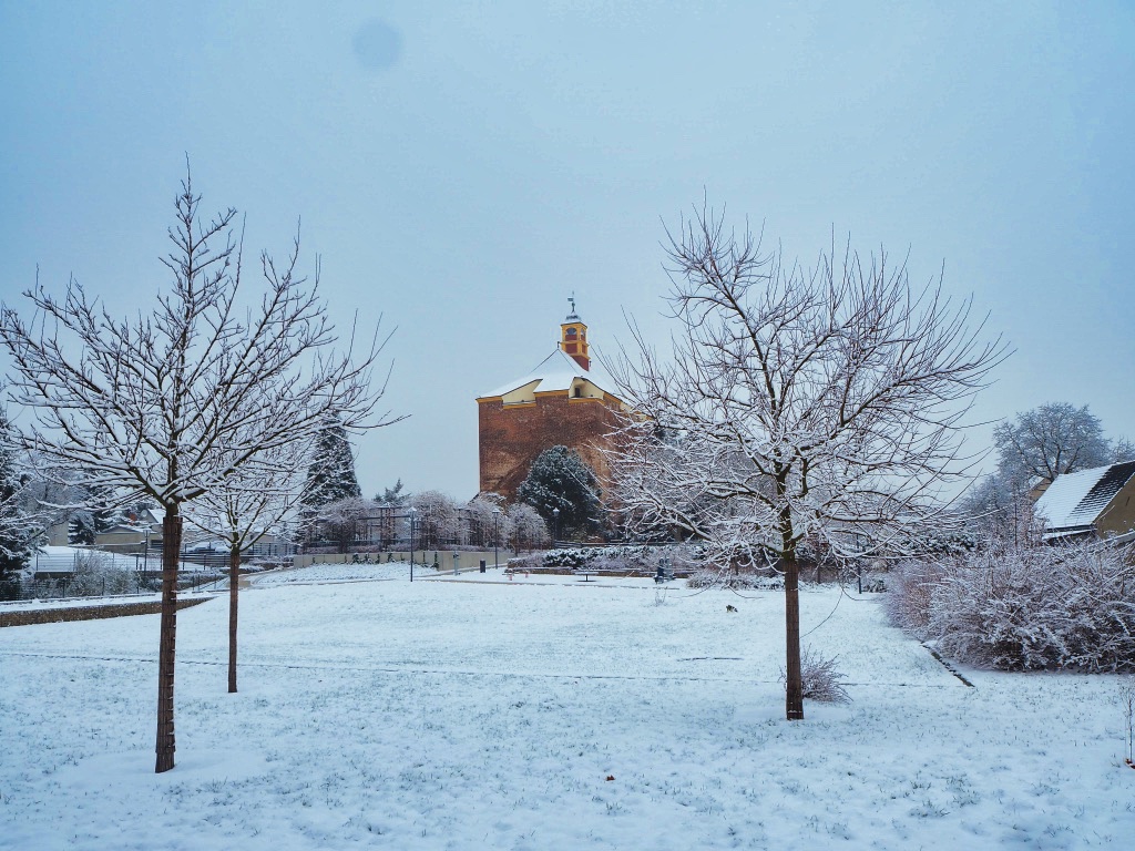 Festung Peitz im Schnee