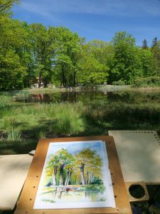 Pleinair der Peitzer Landmaler in Reuthen 3 - Hans Müller