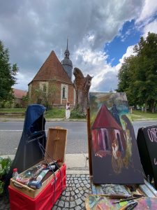 Laasower Kirche gemalt - Bernd Opel