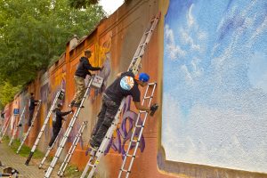 "Allstar Grafitti" in Cottbus, Blechenstraße - Peter Mauksch